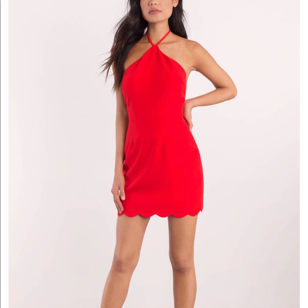 Tobi sexy Red mini dress